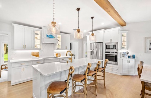 Melbourne Beach Casa | New Luxury Coastal Classic w/Hanging Bed-Steps to Beach. Designer Showcase home.