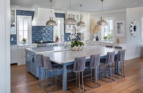 Isle of Palms Casa | New Luxury Home with Oceanfront-like Views! HUGE 6400sqft! 6BD, POOL,Hot tub, Elevator