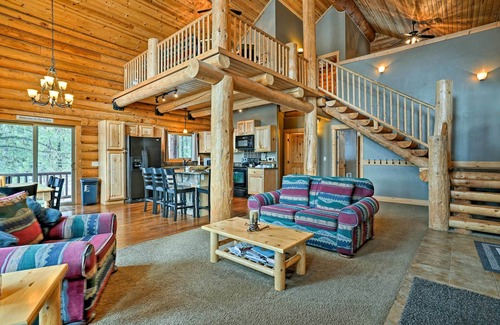 New Meadows Cabina | Nueva Meadows Log Cabin en 9 acres - ¡Cerca de Brundage!