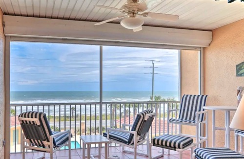 Flagler Beach Condominio | NUEVO! Ocean Front Paradise @ South Beach Condos con vistas increíbles!