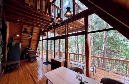 San Jose del Pacifico Chalet De Esquí | New Secret Chalet in Magic Forest with Starlink