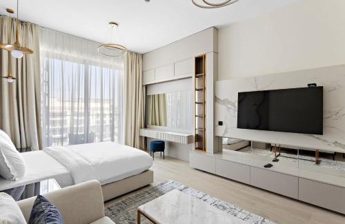 Al Barsha Apartamento | New Studio in Arjan with pool game room and cinema