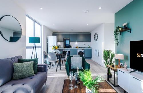 Vauxhall Apartamento | NEW! Stunning 2-bed apartment in Liverpool by 53 Degrees Property - Amazing location, Ideal for Small Groups - Sleeps 4!
