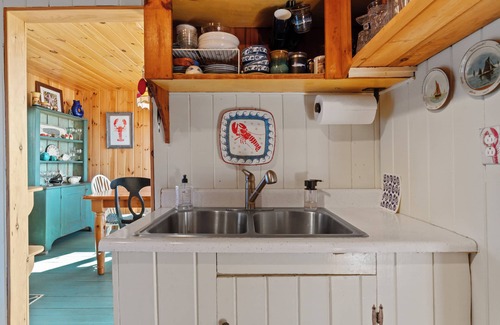 Mid-Coast and Islands Cabaña | New! The Beach Pea 2 BR/1 BA Beachside bungalow feet from the Maine shore.