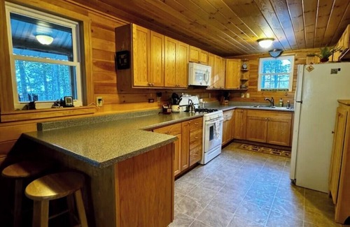 Dover-Foxcroft Casa | NEW! Tranquil Lake Front Home Tucked in Quiet Cove on pristine Sebec Lake