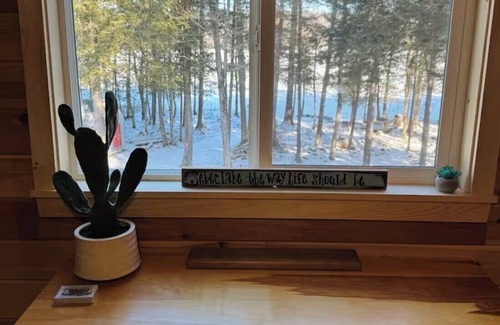 Dover-Foxcroft Casa | NEW! Tranquil Lake Front Home Tucked in Quiet Cove on pristine Sebec Lake