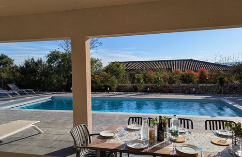 Joyeuse Villa | New Villa Floria**** with Private Heated Pool in South Ardèche