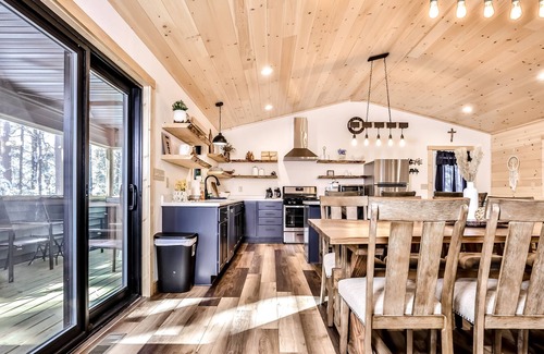 Star Lake Casa | Newly built wilderness retreat with a balcony, grill, firepit, game room, and AC