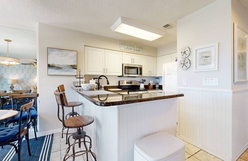 American Beach Casa | Newly Decorated, Oceanfront Townhouse with Patio, WiFi, W/D & Shared Pool