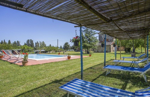 Monteriggioni Villa | Hermoso apartamento en villa con WIFI, piscina, TV, patio, vista panorámica, aparcamiento