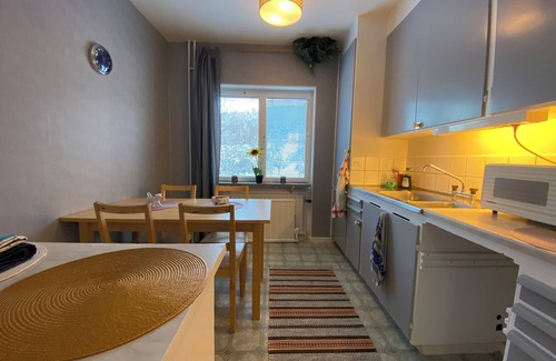 Ljungaverk Apartamento | Nice cozy apartment with separeate bedrooms large living area, kitchen, bathroom