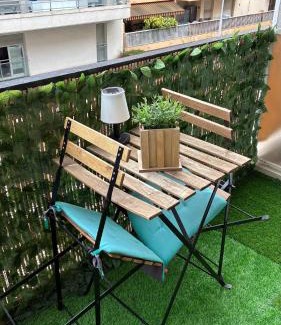 Saint-Sylvestre Apartamento | Nice Séjour Detente Studio Lumineux Balcon Cuisine Equipée Wifi