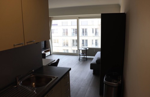 Sint-Idesbald Apartamento | Nice studio with lateral sea view right at the beach