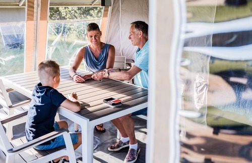 Saint-Girons Plage Casa | Nice tent lodge on campsite near beach