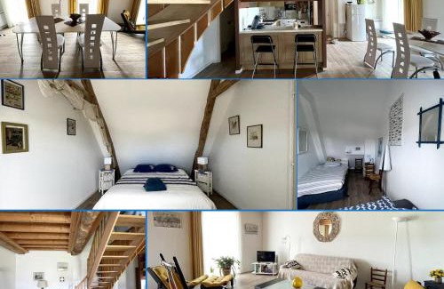 Commes Apartamento | Nid de pie Grand duplex lumineux cadre verdoyant calme à 5 mn de la mer près Port en Bessin, Bayeux, Omaha Beach,