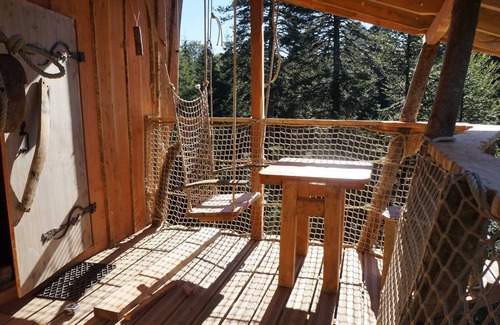 La Tour-dʼAuvergne Cabina | Cabane Nis de Bisou-Cabaña de madera-Baño Privado-Terraza