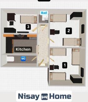 Eglosheim Apartamento | Nisay Home - 3 Room Apartment - A1