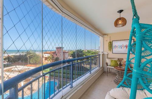 Praia do Futuro II Apartamento | No balanço do mar Experiência única, vista mar, flat projetado