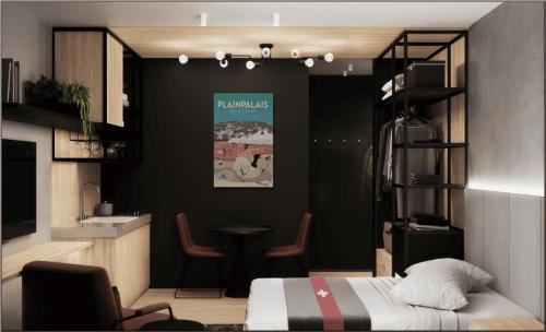 Les Philosophes Apartamento | Nonanteneuf appart hōtel Genève Plainpalais - contactless check-in