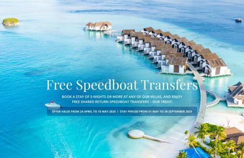 Mahaanaelhihuraa Island Complejo | NOOE Maldives Kunaavashi - Stay 5 nights or more and get Free Speed Boat Transfers - Valid for stays till 30th September 2025