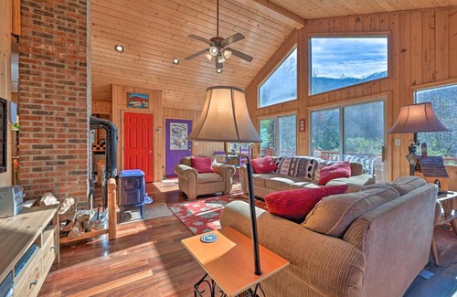 Bryson City Casa | North Carolina Escape with Deck, Grill and Fire Pit!