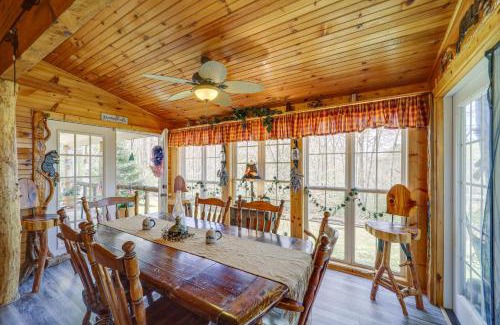 Micaville Casa | North Carolina Getaway with Covered Porches and Patio