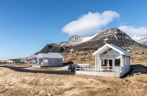 Eyja- og Miklaholtshreppur Cabaña | Aurora boreal en la hermosa cabaña Snaefellsnes (oeste de Islandia)