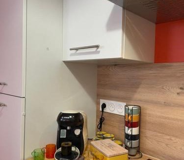 Surgeres Apartamento | Nouveau! Appartement climatisé à 100m du marché- Tendance 70's