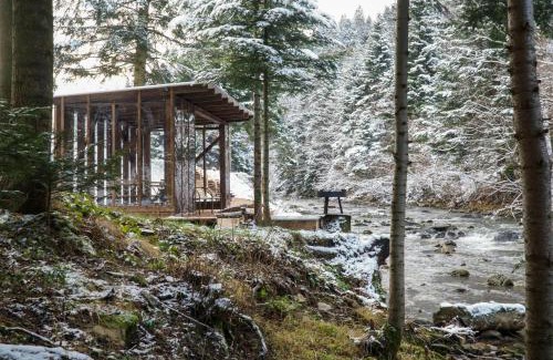 Baligrod Apartamento | Novosiele Lifestyle Apartments - nad górską rzeką - Strefa relaksu sauna jacuzzi - Bieszczady