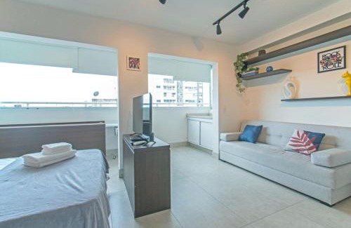 Santo Amaro Apartamento | NOW Alto da Boa Vista - Studio Charmoso Premium 517 - Próx Hípica Sto Amaro Autódromo Interlagos Vibra TransamericaExpoCenter - Studio Bem Equipado e Moderno - Estacionamento Incluso