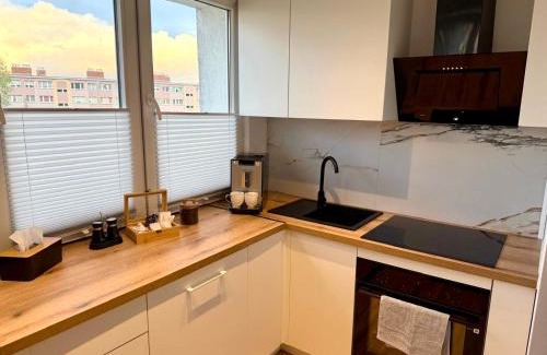 Szczecinek Apartamento | Nowoczesne, jasne, trzypokojowe mieszkanie-pełne wyposażenie, Wi-fi, parking