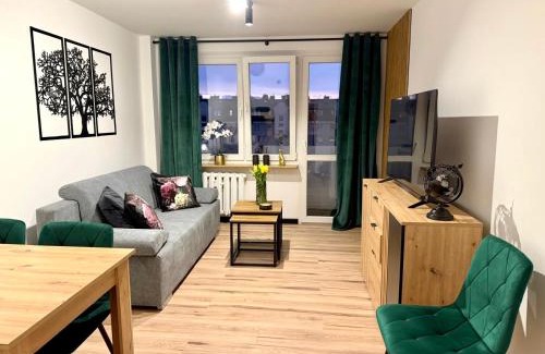 Szczecinek Apartamento | Nowoczesne, jasne, trzypokojowe mieszkanie-pełne wyposażenie, Wi-fi, parking