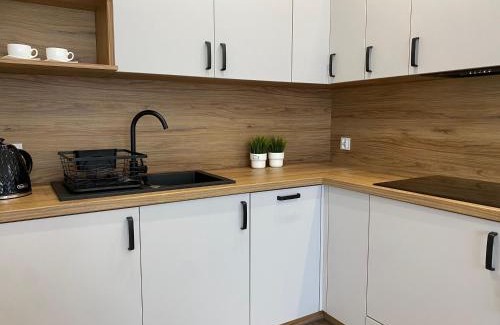 Dzierzoniow Apartamento | Nowoczesny Apartament w Dzierżoniowie - parter - balkon - pokój + sypialnia