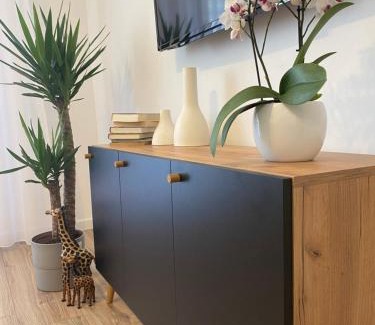 Dzierzoniow Apartamento | Nowoczesny Apartament w Dzierżoniowie - parter - balkon - pokój + sypialnia