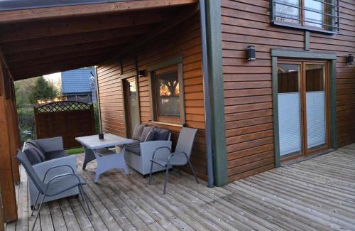 Lubkowo Casa | Nowy domek drewniany Tu Mi Dobrze w Lubkowie z plażą