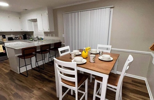 Winterville Casa | Spacious 3BR Townhome, Private Gated Patio, Coffee Bar & Blackout Comfort