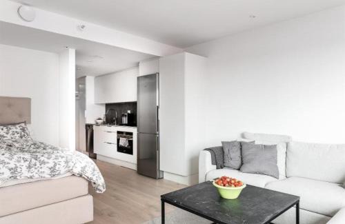 Vaxjo Apartamento | Nuevo Aurora Luxe Apartment Växjö Near Vida Arena