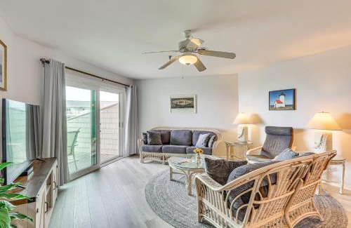Long Beach Apartamento | Oak Island Beachfront Condo with Community Pool