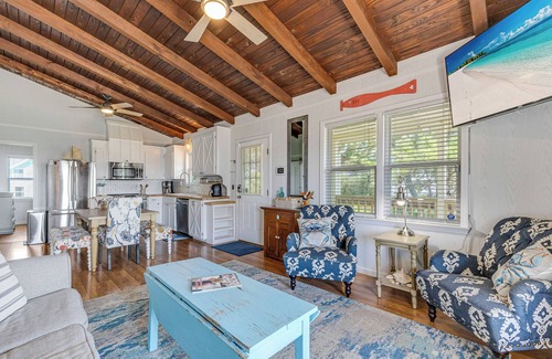Oak Island Casa | Oak Island Escape-2nd Row, Pet-Friendly w/Ocean Views & Boat Ramp Nearby