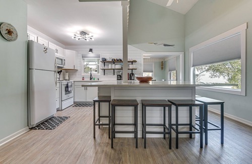 Tranquil Harbour Casa | Oak Island Home w/ Pool: Walk to Long Beach!