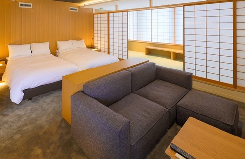 Karasuma Hotel | Observation bus with jacuzzi Premier Suite Twin Room without meals / Kyoto Kyōto