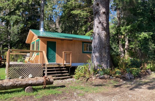 Quatsino Cabina | Ocean Front wilderness Cabin, brand new - Spa bathroom, fully equipped Kitchen