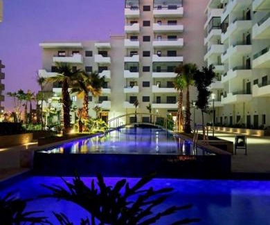 Ain Harrouda Apartamento | Ocean park , for married couples and families only , Luxury fully furnished one bedroom flat next to zenata beach with five avialable swimming pool at the compound