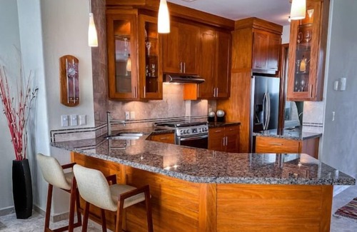 Manzanillo Apartamento | Ocean Pearl Beachfront Infinity Pool Gym BBQ