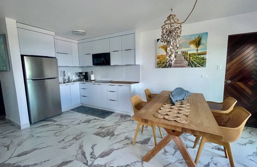 Tierras Nuevas Saliente Apartamento | Ocean View Apartament with Patio/ BBQ / WIFI, BeachFront