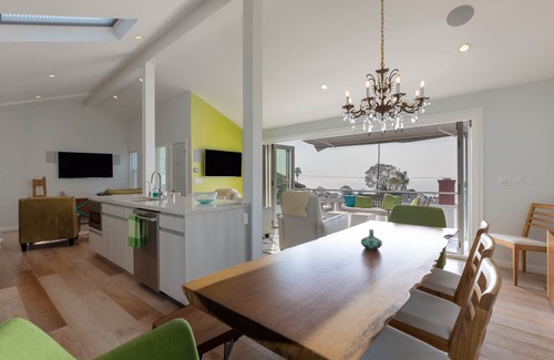 South Laguna Casa | Ocean View from Kitchen & Living Space that flows onto Deck!