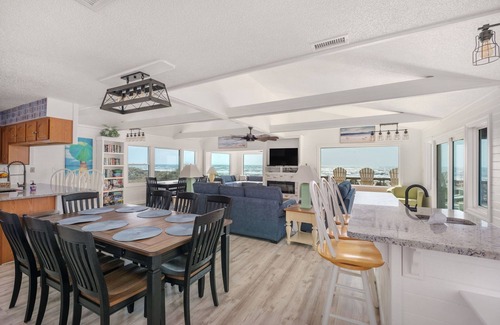 Hatteras Island Casa | Oceanfront charm, heated pool, hot tub, dog friendly, 4 bed 3.5 bath