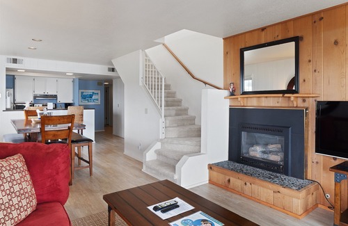 San Simeon Condominio | Escape frente al mar: 4 dormitorios, 3 BA Condominio en San Simeon, para 10 personas