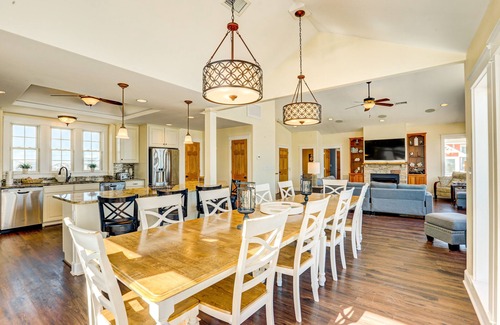 Avon Casa | Oceanfront home with ocean view, private hot tub, outdoor pool, & central AC