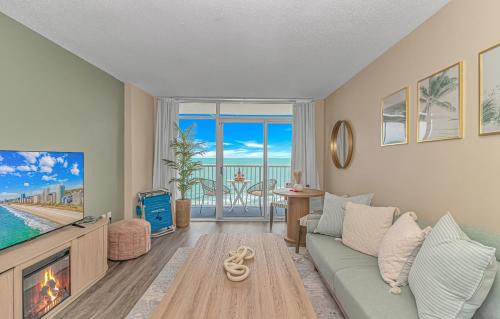Arcadian Shores Apartamento | Oceanfront Resort Escape, Pools, Hot Tubs, Direct Beach Access